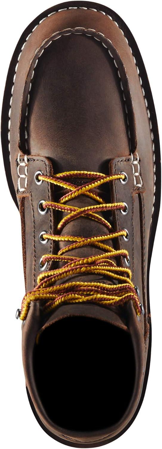 imageDanner 6 Bull Run Steel Toe Work Boots for Women Oiled FullGrain Leather Moc Toe Upper with Non Slip Wedge Outsole ampamp Cushion Footbed EH ResistantBrown
