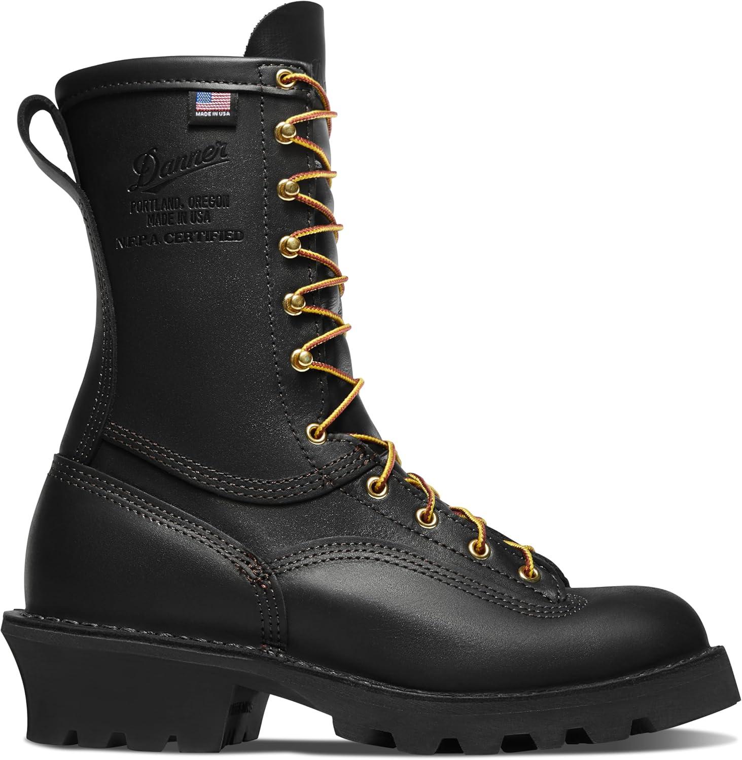 imageDanner Flashpoint II 10quot Mens Work Boots Durable Industrial ampamp Construction Boots with Enhanced Traction and ComfortBlack