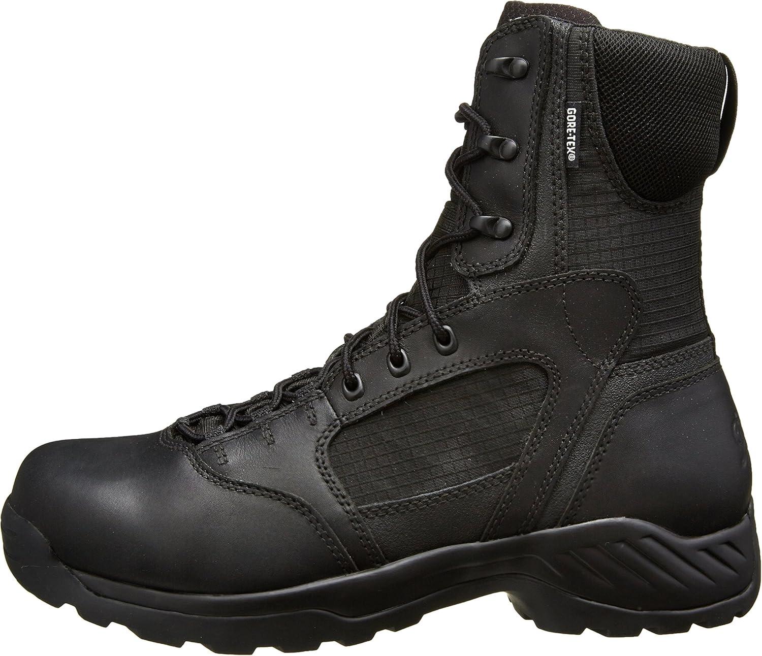 imageDanner Kinetic 8quot Waterproof Tactical Boots for Men Polishable FullGrain Leather and Ripstop Nylon DualDensity Footbed ampamp SlipResistant OutsoleBlack