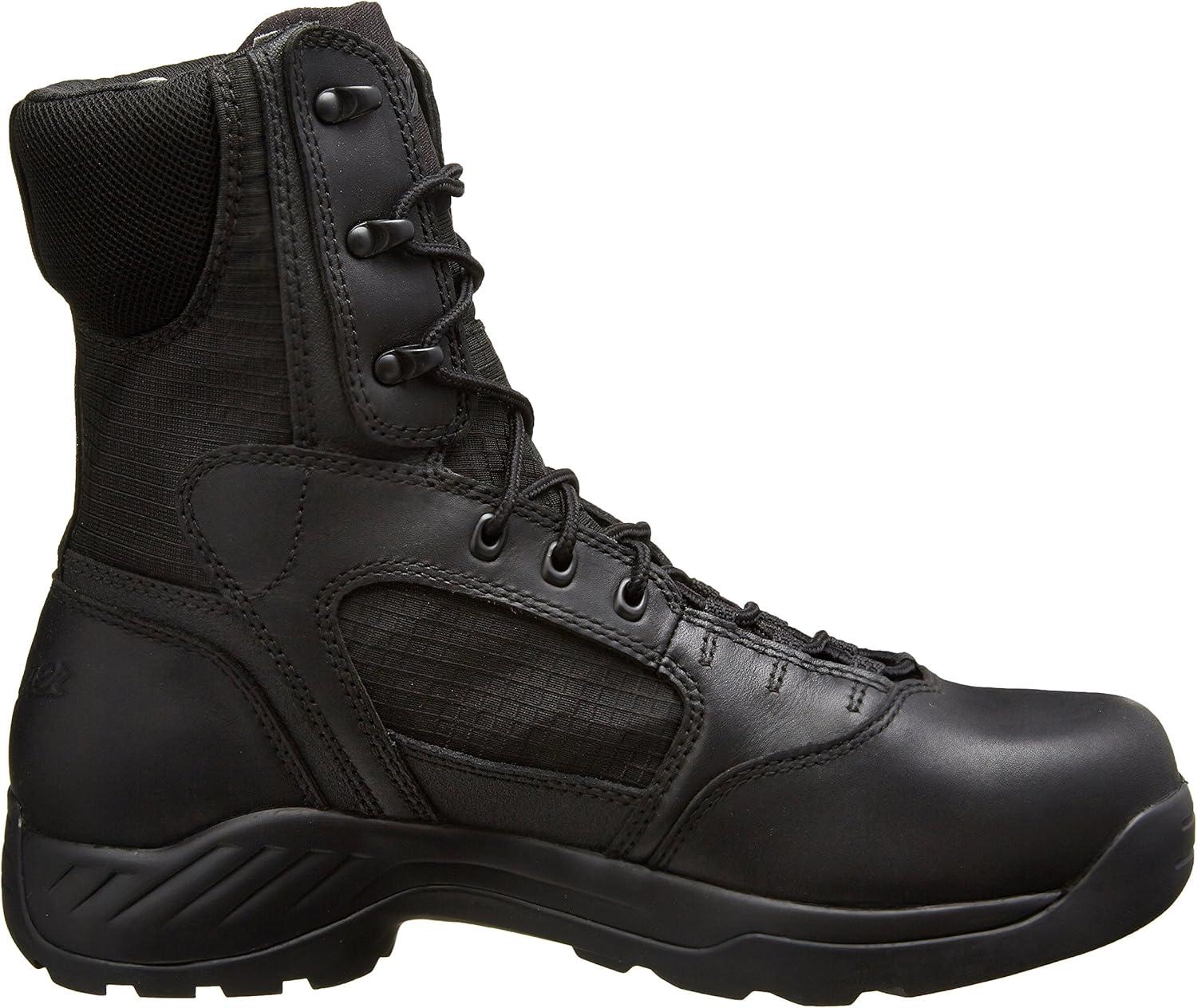 imageDanner Kinetic 8quot Waterproof Tactical Boots for Men Polishable FullGrain Leather and Ripstop Nylon DualDensity Footbed ampamp SlipResistant OutsoleBlack