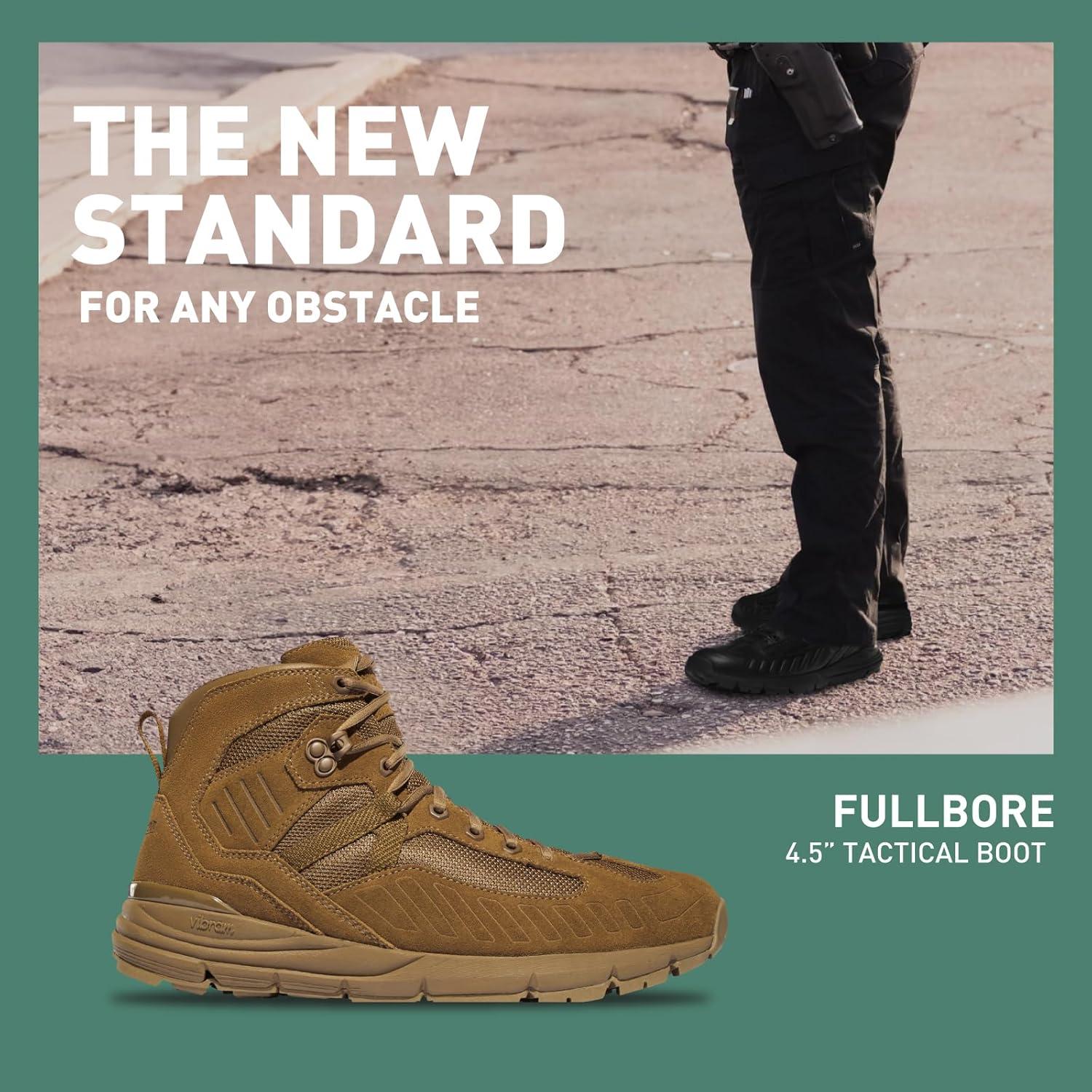 imageDanner Mens Fullbore 45quot Military and Tactical Boots for Men Lightweight Hot Weather Upper with Vibram Midsole and SlipResistant Traction OutsoleCoyote