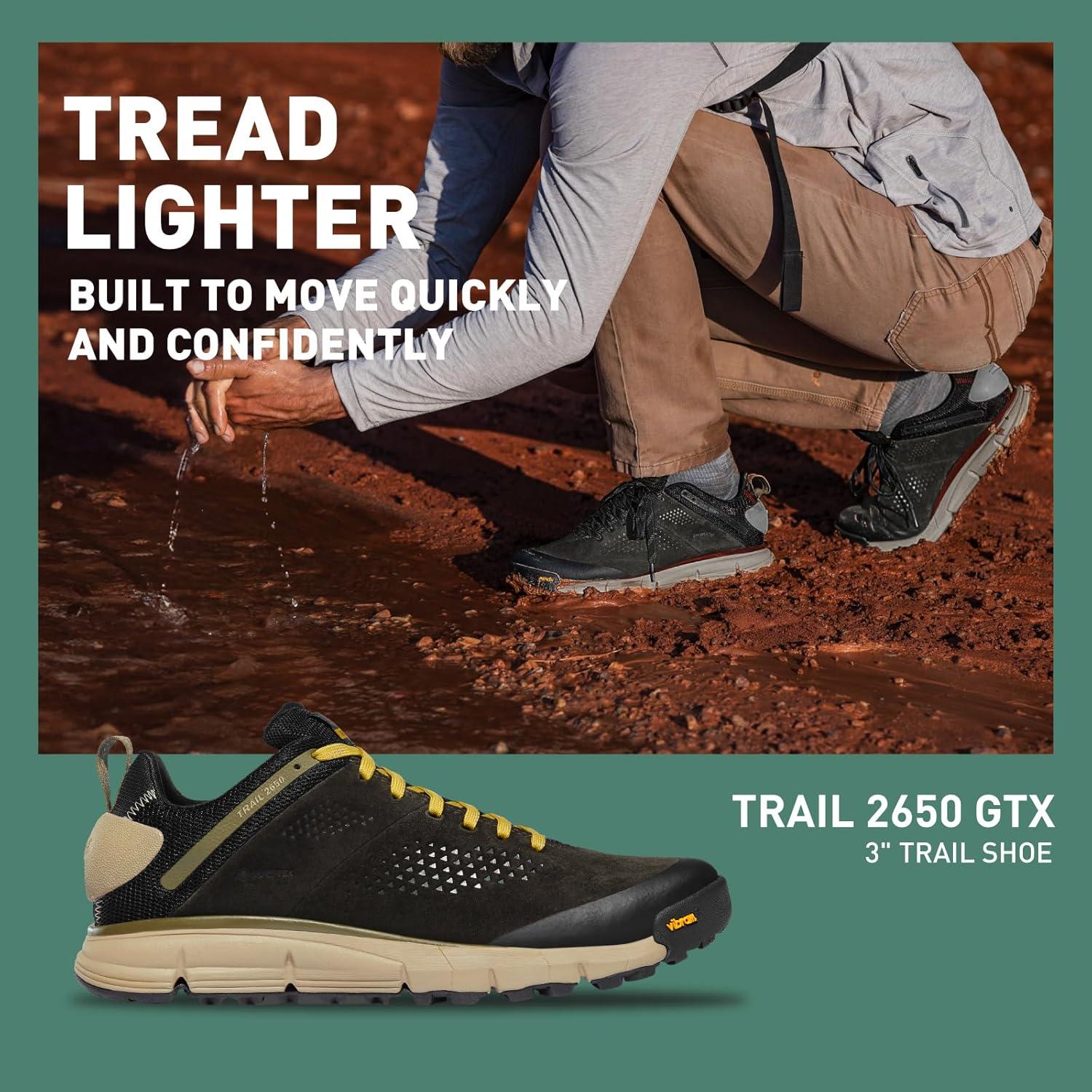 imageDanner Mens Hiking ShoesBlack OliveFlax Yellow