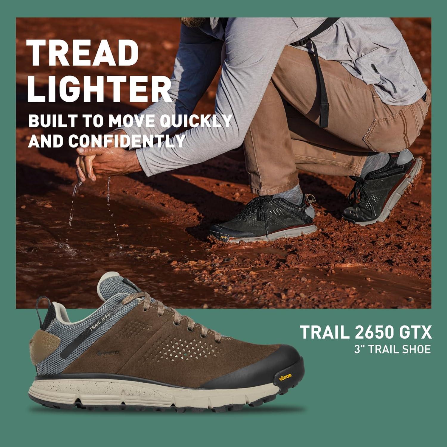 imageDanner Mens Hiking ShoesKangaroo BrownStormy Weather