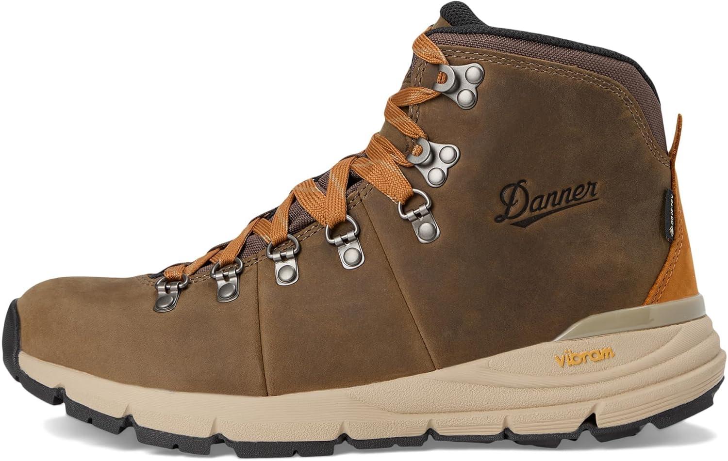 imageDanner Mountain 600 Hiking Boots for Women Waterproof Durable Suede Upper Breathable Lining TripleDensity Footbed ampamp Vibram Traction OutsoleChocolate ChipRoasted Pecan New