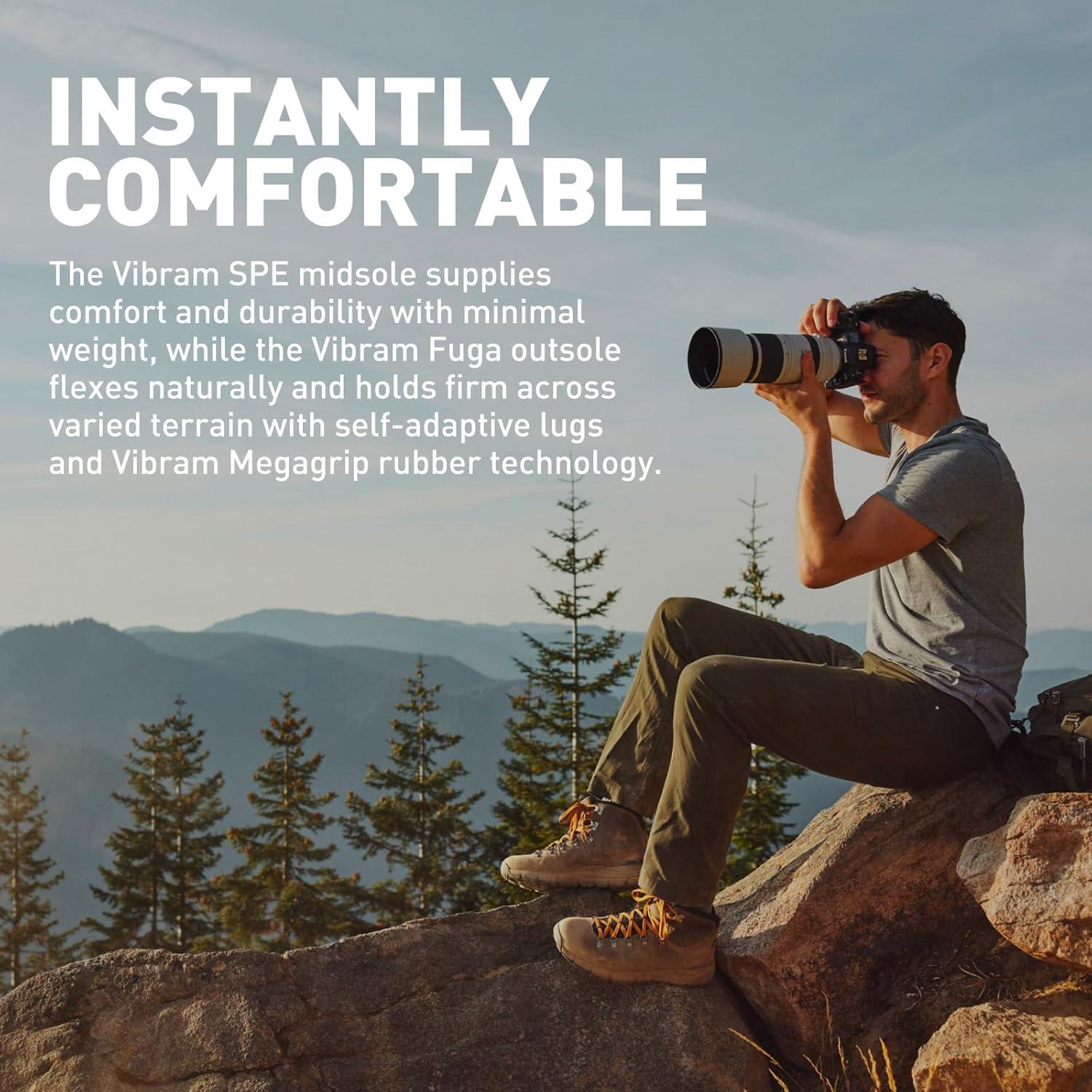 imageDanner Mountain 600 Waterproof Hiking Boots for Men Lightweight Durable Upper with Breathable Lining ShockAbsorbing Footbed ampamp Traction OutsoleSmoked Pearl