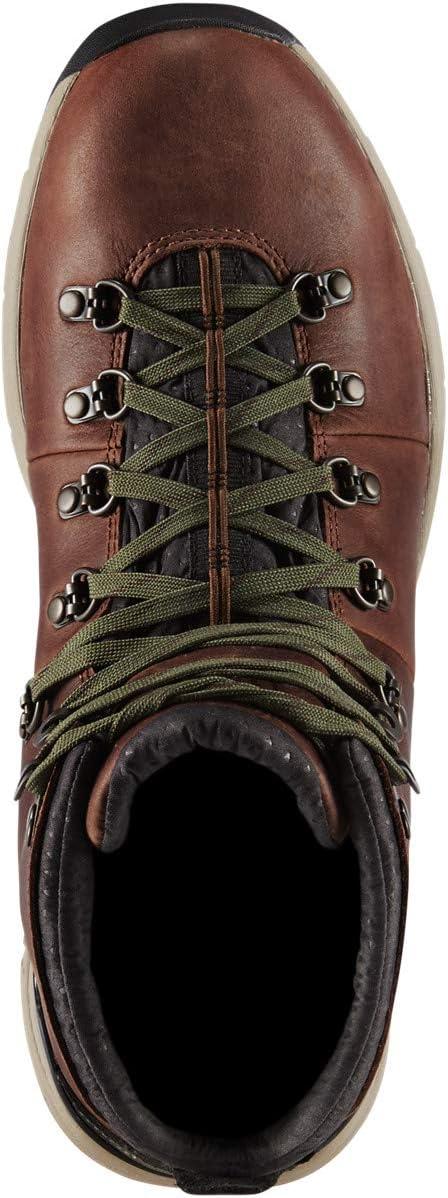 imageDanner Mountain 600 Waterproof Hiking Boots for Men Lightweight Durable Upper with Breathable Lining ShockAbsorbing Footbed ampamp Traction OutsoleWalnutGreenfull Grain