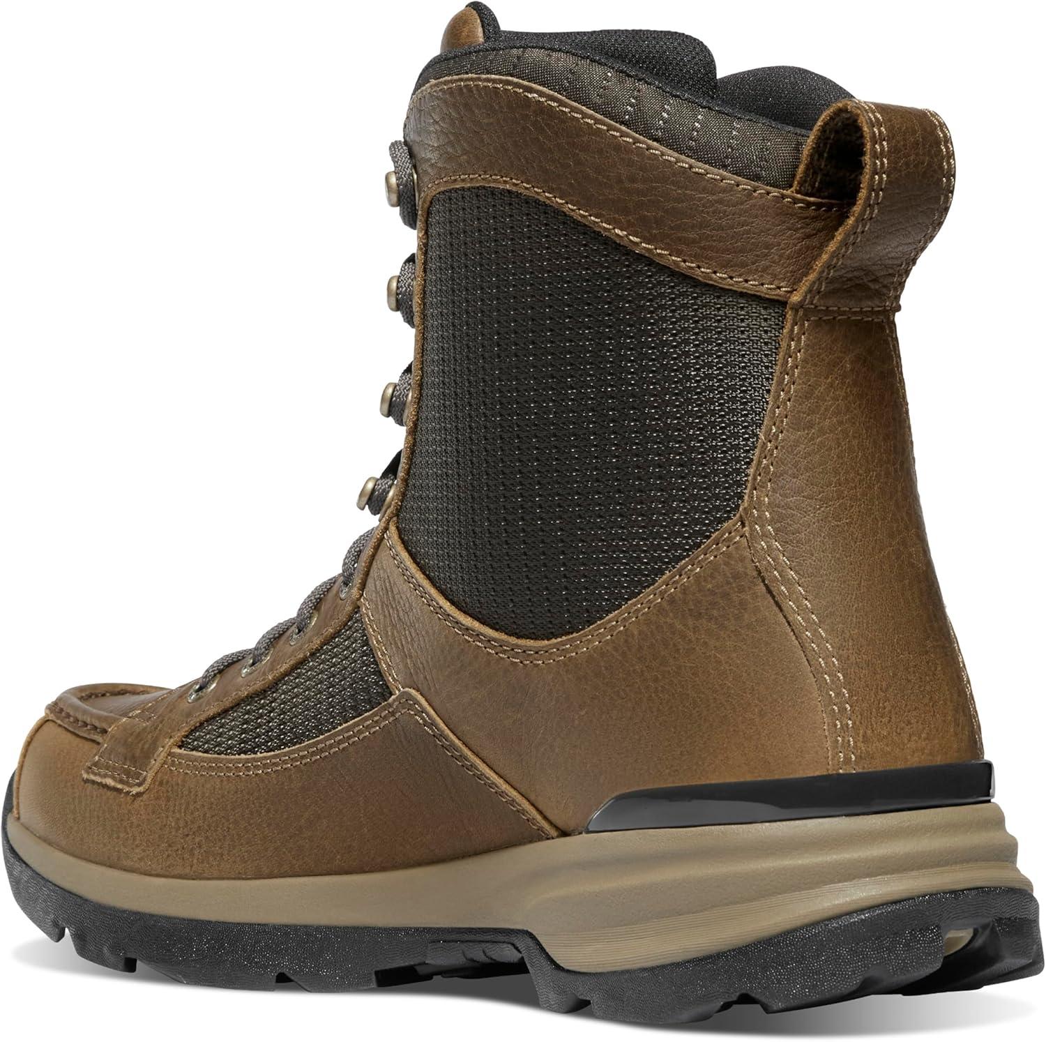 imageDanner Recurve 7quot Moc Toe Hunting Boots Waterproof Leather ampamp Nylon Lightweight Traction Comfort Brown MidHeightLight Brown Moc Toe