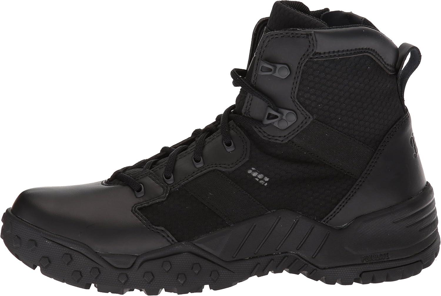 imageDanner Scorch 6 SideZip Tactical Boots for Men Breathable Lightweight Leather and Textile with ShockAbsorbing Midsole and Traction OutsoleBlack Hot