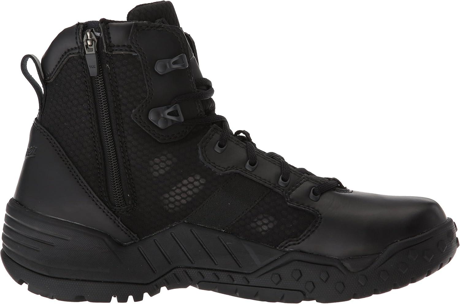 imageDanner Scorch 6 SideZip Tactical Boots for Men Breathable Lightweight Leather and Textile with ShockAbsorbing Midsole and Traction OutsoleBlack Hot