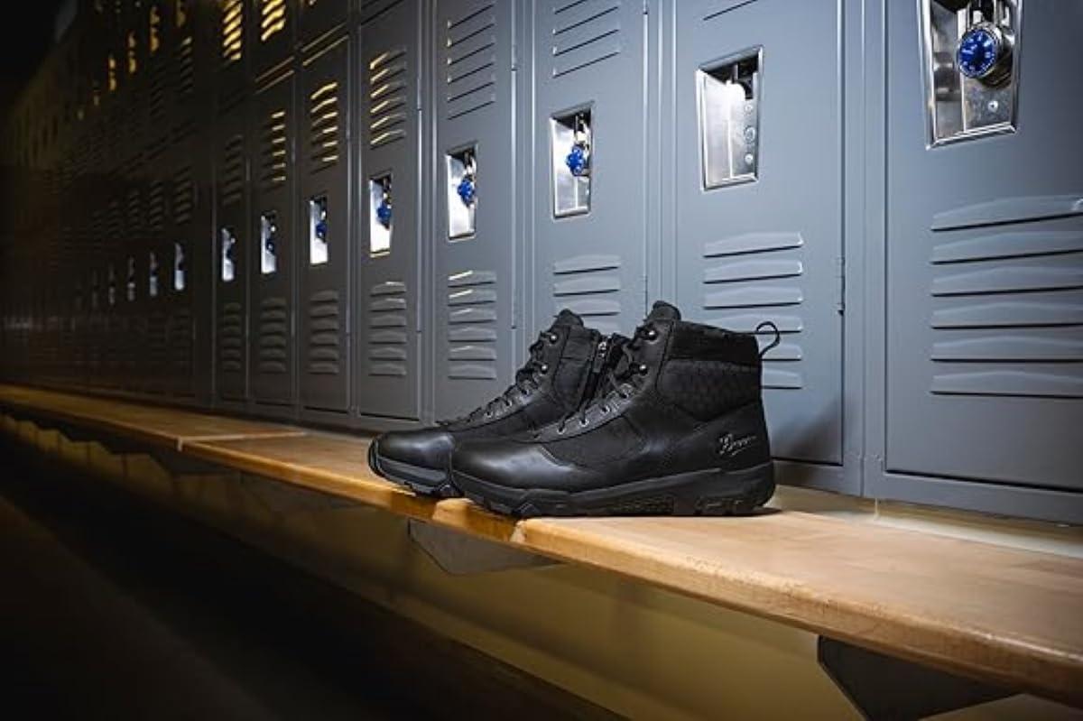 imageDanner Sonic SideZip 6quot Mens Boots Lightweight Durable Leather ampamp Perspair Upper for Superior Abrasion ResistanceBlack