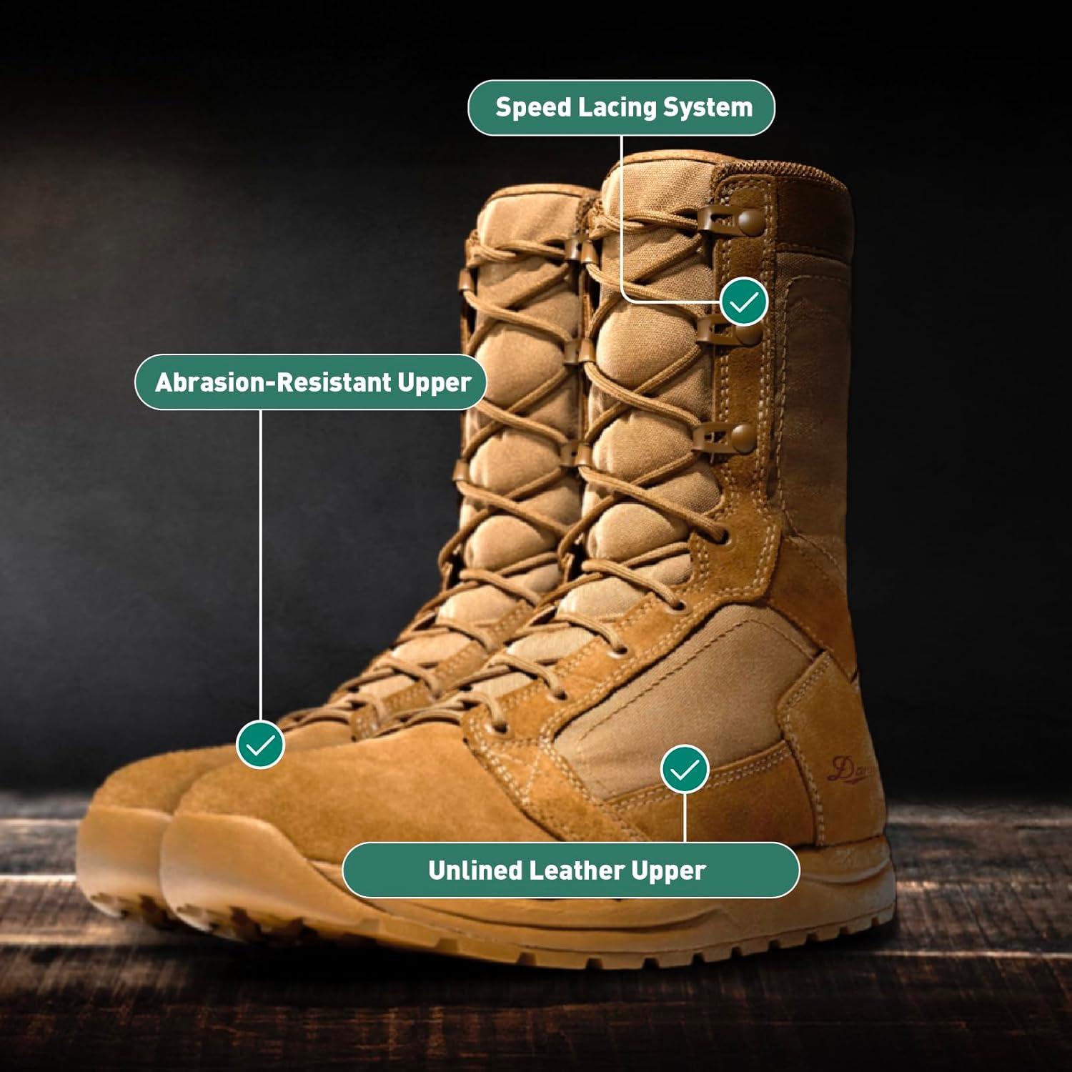 imageDanner Tachyon 8quot BootPolishable Black Hot