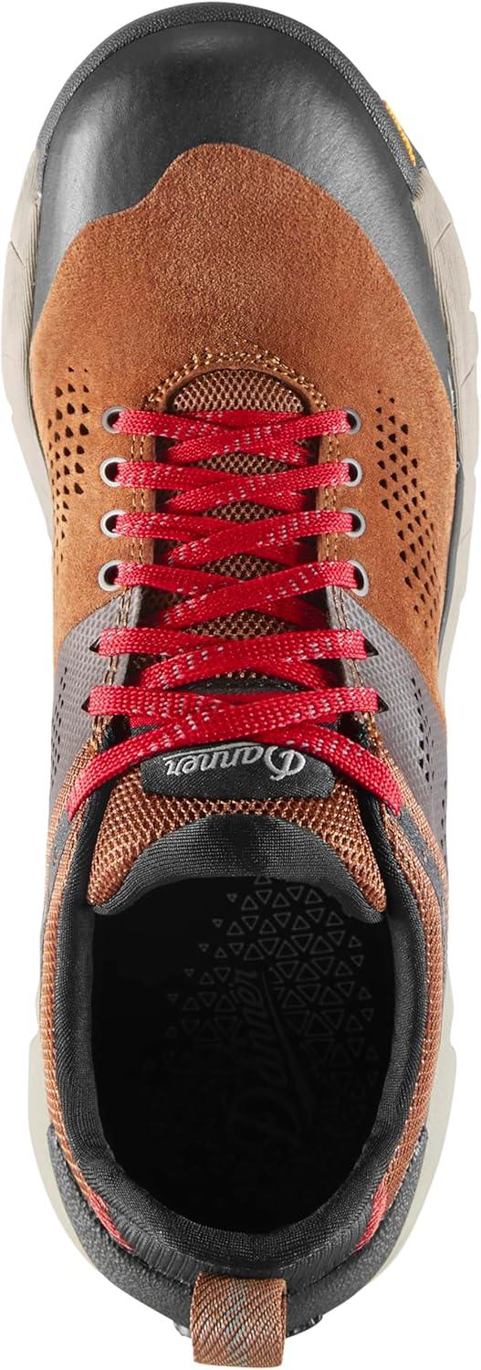 imageDanner Trail 2650 3 Hiking Shoes for Women Durable Suede ampamp Textile Upper with Breathable Mesh Lining Ortholite Footbed ampamp Vibram Traction OutsoleBrownRed