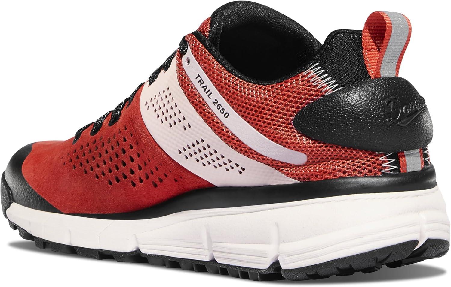 imageDanner Trail 2650 3 Hiking Shoes for Women Durable Suede ampamp Textile Upper with Breathable Mesh Lining Ortholite Footbed ampamp Vibram Traction OutsoleHot Sauce