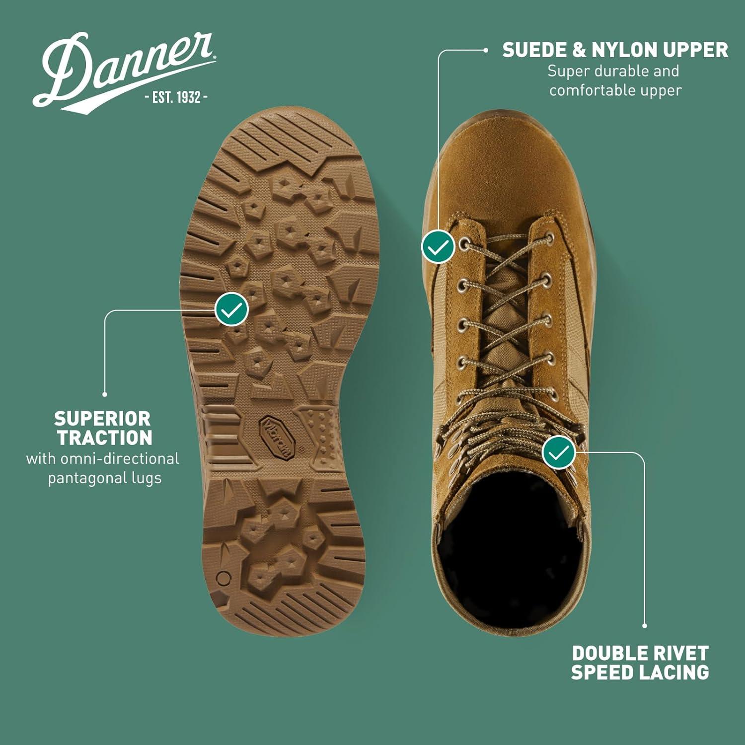 imageDanner mens Military BootMilitary and Tactical BootCoyoteEga