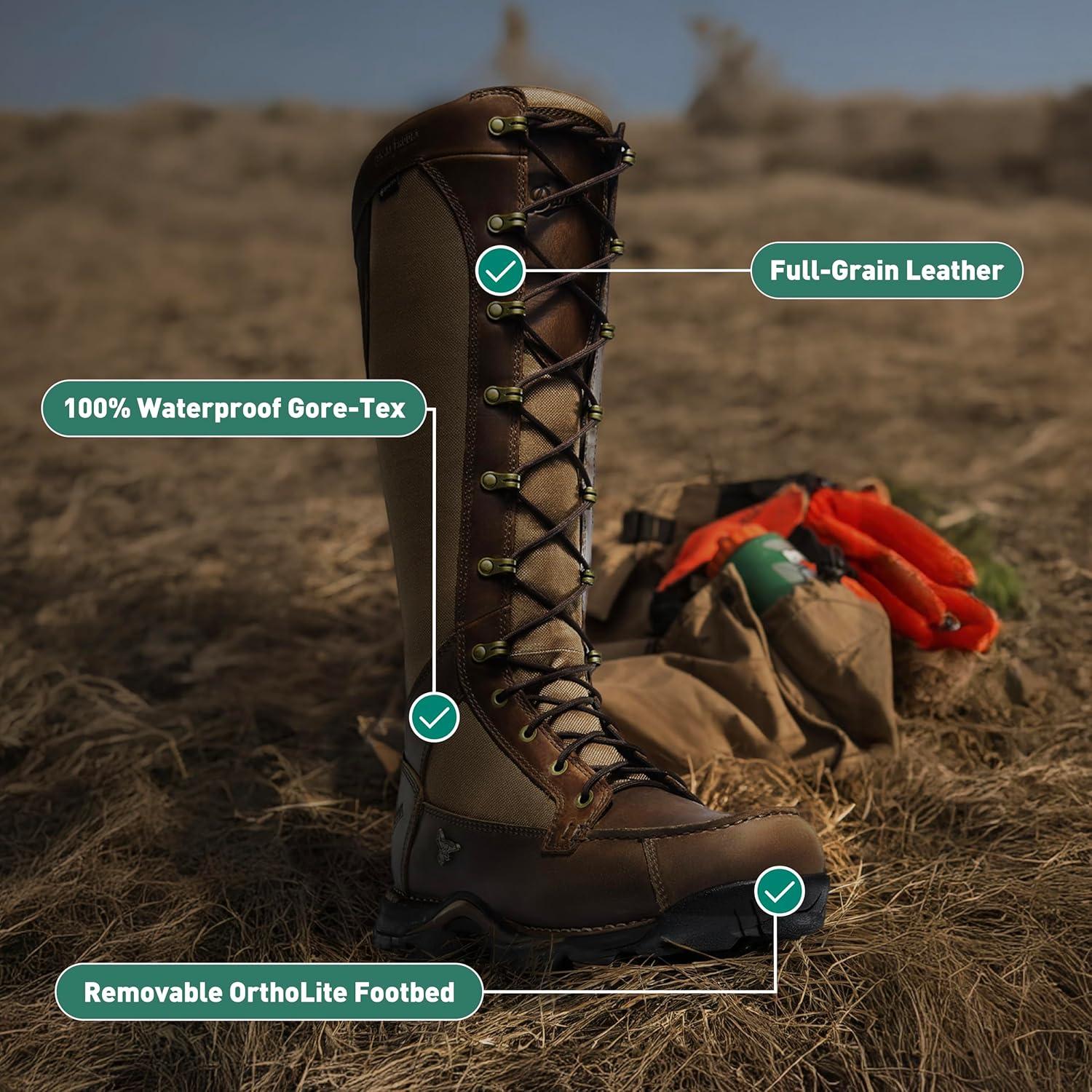 imageDanner mens Sharptail Snake Boot Side ZipBrown