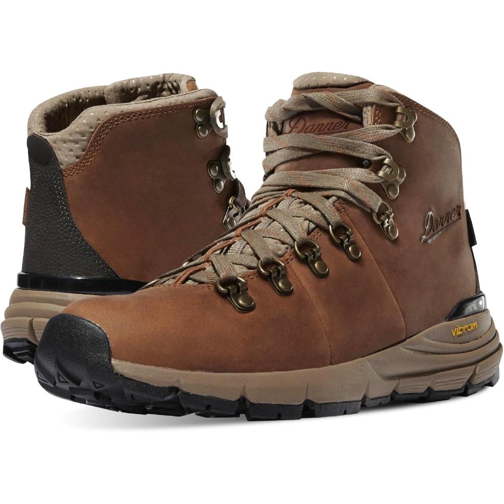 imageDanner Mountain 600 Hiking Boots for Women Waterproof Durable Suede Upper Breathable Lining TripleDensity Footbed ampamp Vibram Traction OutsoleRich Brown