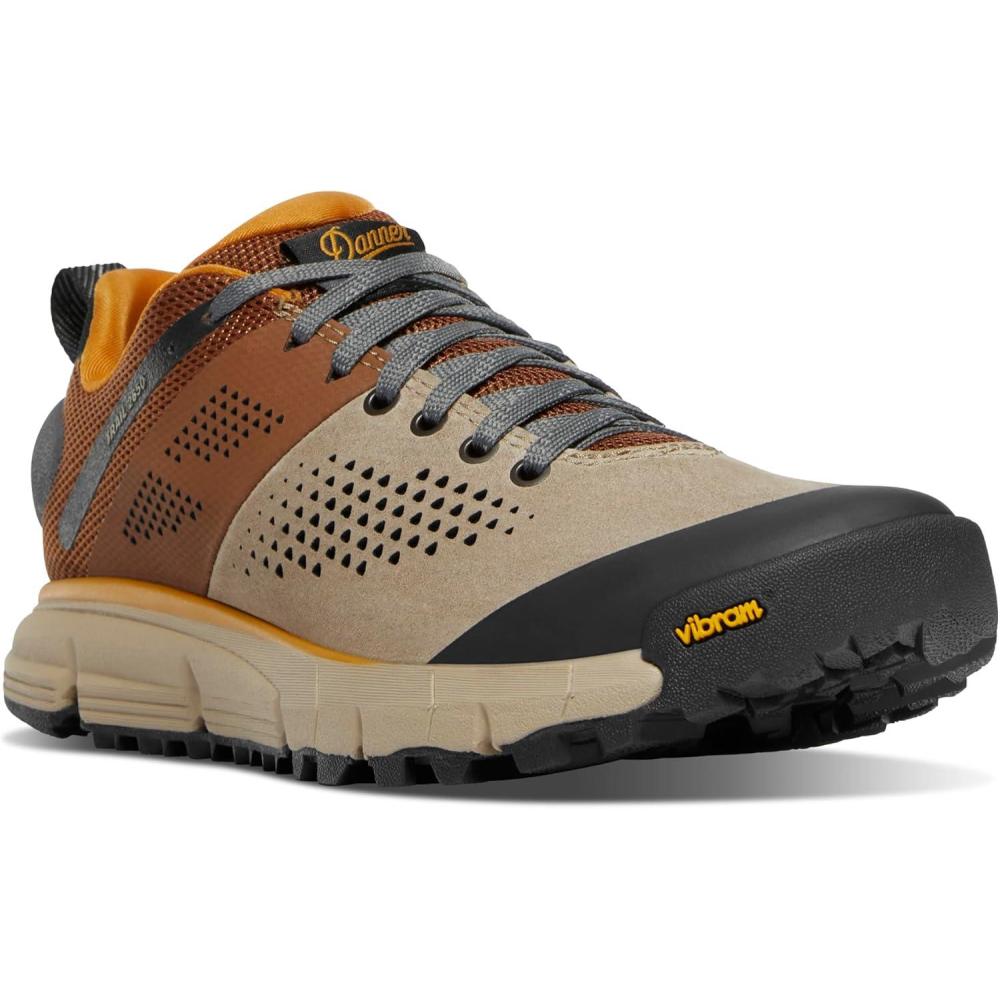 imageDanner Trail 2650 3 Hiking Shoes for Women Durable Suede ampamp Textile Upper with Breathable Mesh Lining Ortholite Footbed ampamp Vibram Traction OutsoleTimber WolfBone Brown