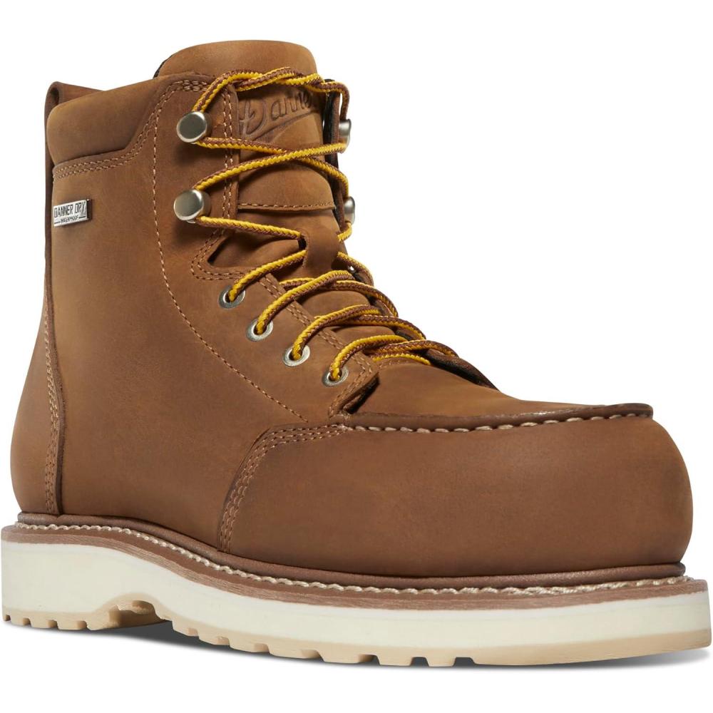 imageDanner Womens 14308 Cedar River Moc Toe 6quot Aluminum Toe Work BootBrown