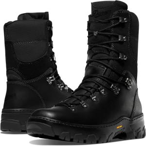 Danner 8″ Wildland Tactical Firefighter Boots for Men & Women – Fire-Resistant Leather, EH-Rated, with Oil- and Slip-Resistant Outsole, Made in USA(Black Smooth Out)