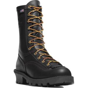 Danner Flashpoint II 10″ Men’s Work Boots – Durable Industrial & Construction Boots with Enhanced Traction and Comfort(All Leather Black)