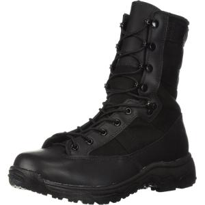Danner Reckoning 8″ Military and Tactical Boots for Men – Polishable Toe, Vibram All-Terrain Platform, Made in USA & Berry Compliant(Black Hot)