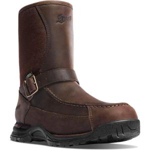 Danner Sharptail 10” Rear-Zip Hunting & Upland Hiking Boots for Men – Waterproof Full-Grain Leather & 900D Nylon with Gore-Tex & Traction Outsole(Dark Brown)