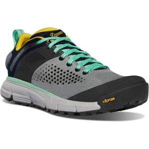 Danner Trail 2650 3” Hiking Shoes for Women – Durable Suede & Textile Upper with Breathable Mesh Lining, Ortholite Footbed & Vibram Traction Outsole(Gray/Blue/Spectra Yellow)