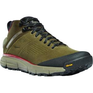 Danner Trail 2650 Gore-Tex Mid 4″ Waterproof Hiking Shoes for Men – Suede and Textile Upper with Comfort Footbed, EXO Heel System & Traction Outsole(Dusty Olive)