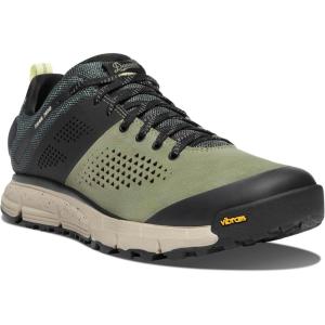 Danner Trail 2650 Hiking Shoes for Men – Durable Suede, Lightweight Textile with Breathable Mesh Lining, Ortholite Footbed & Vibram Traction Outsole(Oil Green/Jet Black)