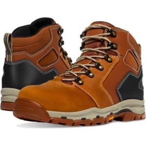 Danner Vicious 4.5” Waterproof Work Boots for Men – Full-Grain Leather with Breathable Gore-Tex Lining, Speed Lace System, and Non Slip Heeled Outsole(Tan/Black)