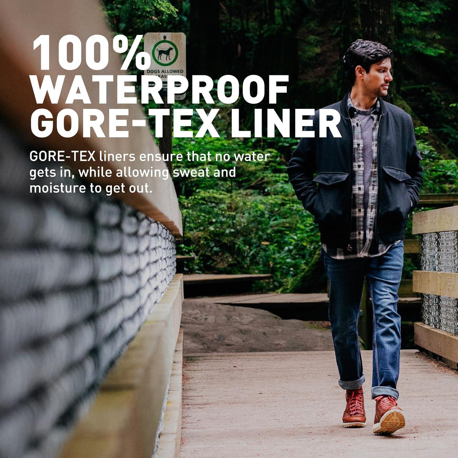 imageDanner Logger 917 6quot Waterproof Hiking Boots for Men FullGrain Leather with Breathable GoreTex Vibram SPE Midsole and 917 Traction OutsoleBlack