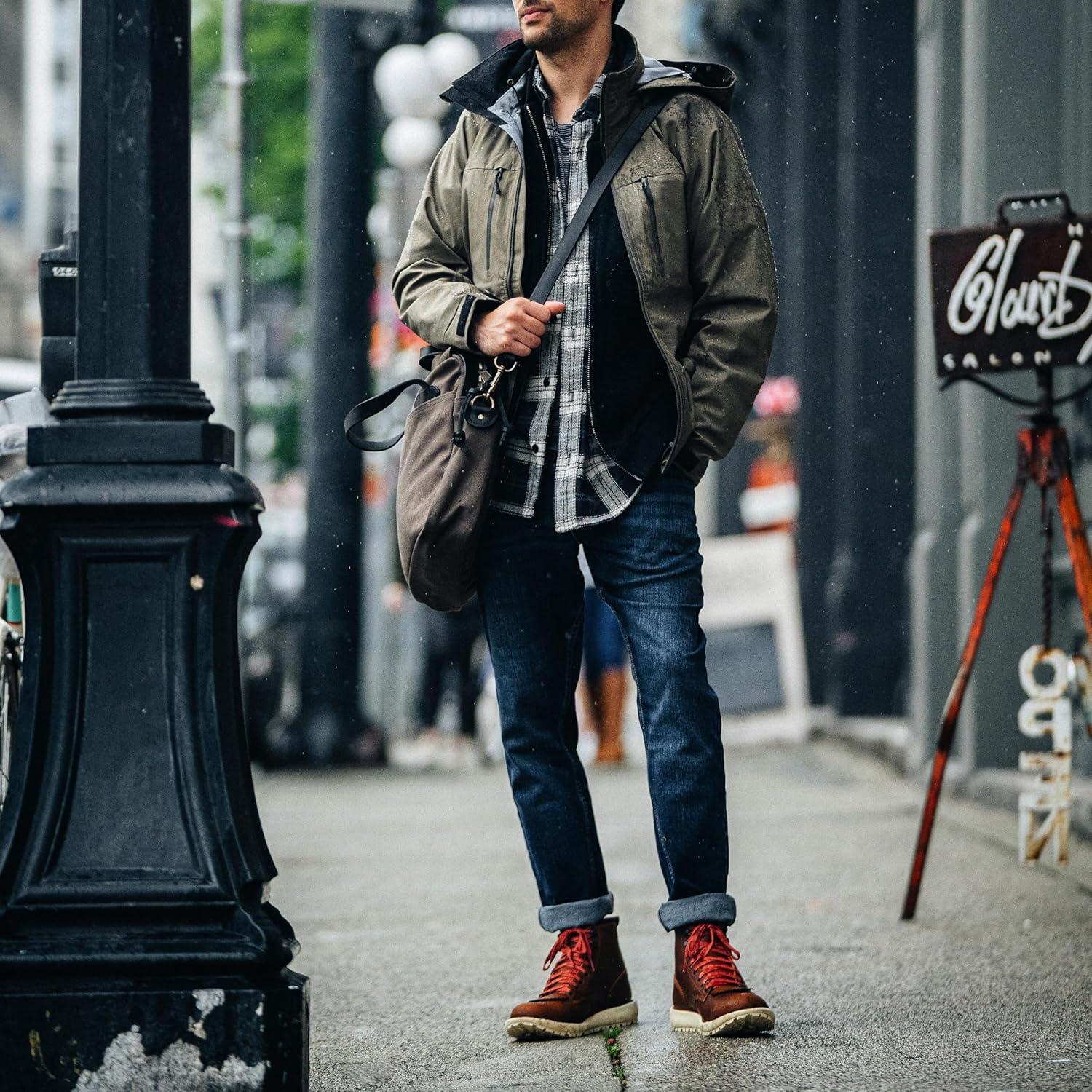 imageDanner Logger 917 6quot Waterproof Hiking Boots for Men FullGrain Leather with Breathable GoreTex Vibram SPE Midsole and 917 Traction OutsoleMonks Robe