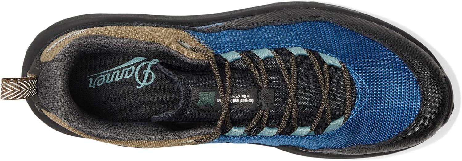 imageDanner Mens N45 3quot Low Hiking BootsJet BlackImperial Blue