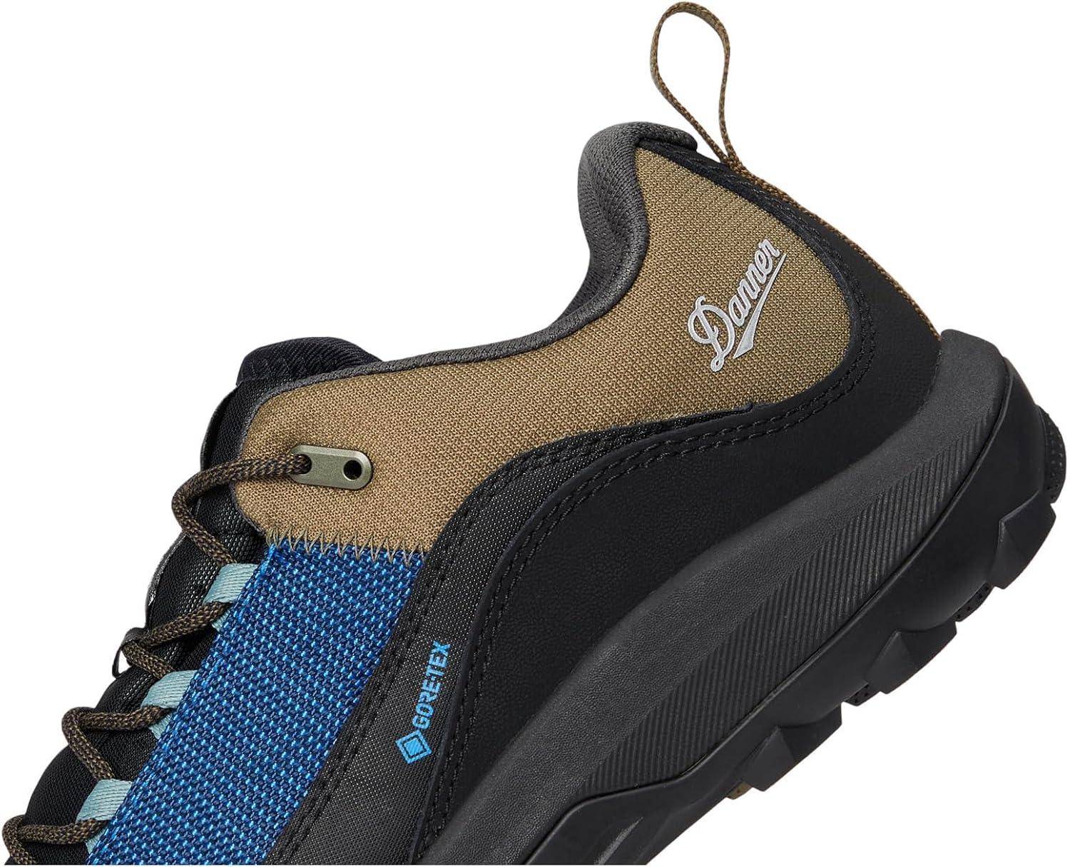 imageDanner Mens N45 3quot Low Hiking BootsJet BlackImperial Blue
