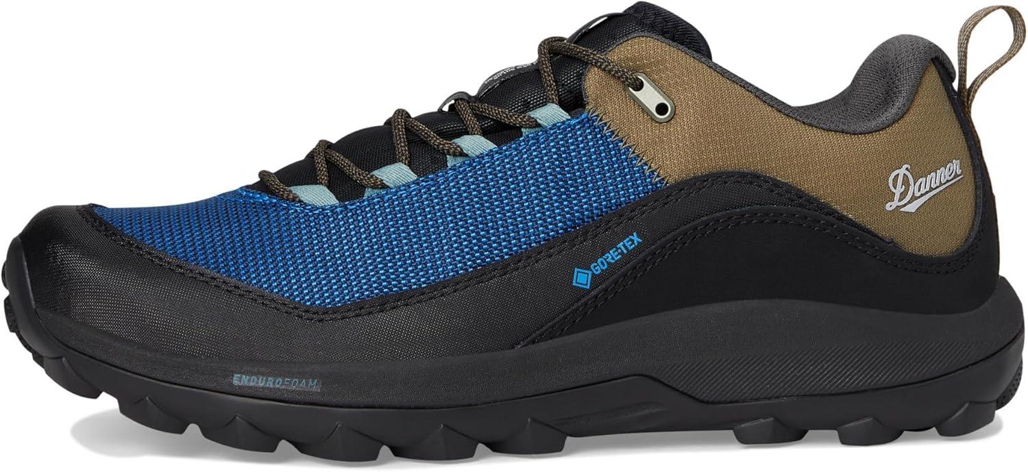 imageDanner Mens N45 3quot Low Hiking BootsJet BlackImperial Blue