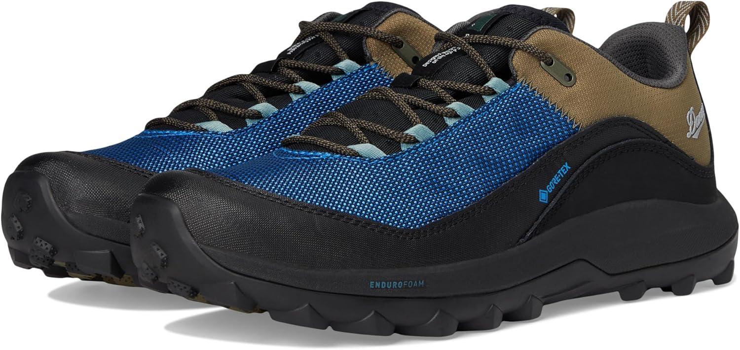 imageDanner Mens N45 3quot Low Hiking BootsJet BlackImperial Blue