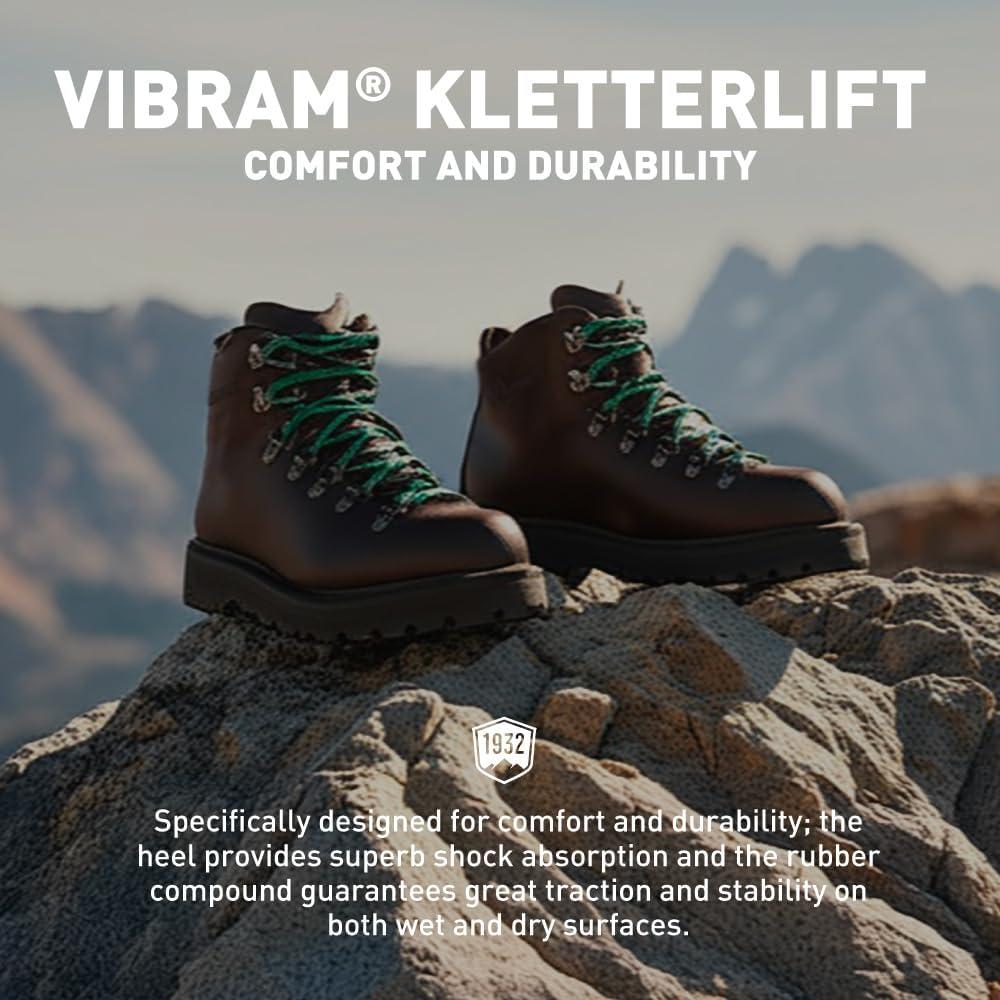 imageDanner Mountain Light II 5 GoreTex Waterproof Hiking Boots for Men with Durable FullGrain Leather Breathable GoreTex Barrier ampamp Traction OutsoleBlack