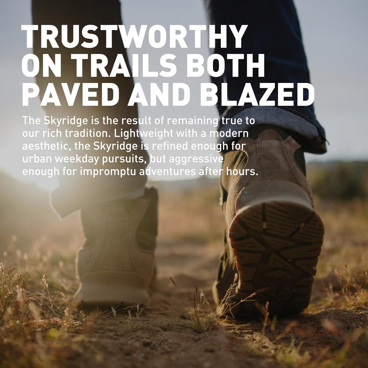 imageDanner Skyridge Hiking Boots for Men Waterproof with Durable Suede ampamp Cotton Ripstop Upper Breathable Lining Comfort Footbed ampamp Traction OutsoleCathay Spice