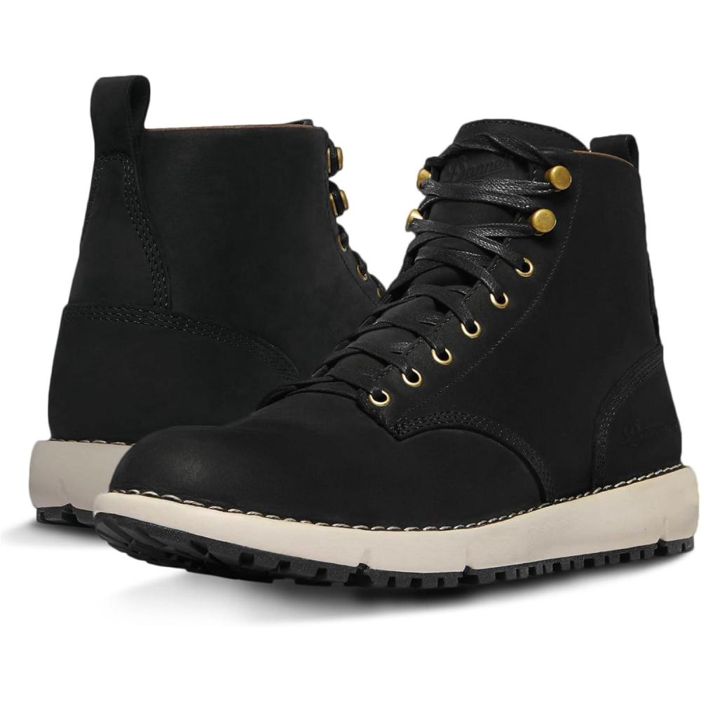 imageDanner Logger 917 6quot Waterproof Hiking Boots for Men FullGrain Leather with Breathable GoreTex Vibram SPE Midsole and 917 Traction OutsoleBlack