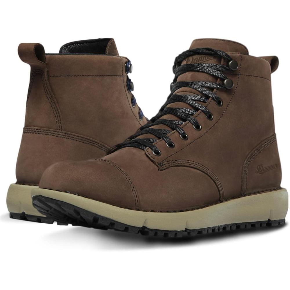 imageDanner Logger 917 6quot Waterproof Hiking Boots for Men FullGrain Leather with Breathable GoreTex Vibram SPE Midsole and 917 Traction OutsoleCap Toe Bracken