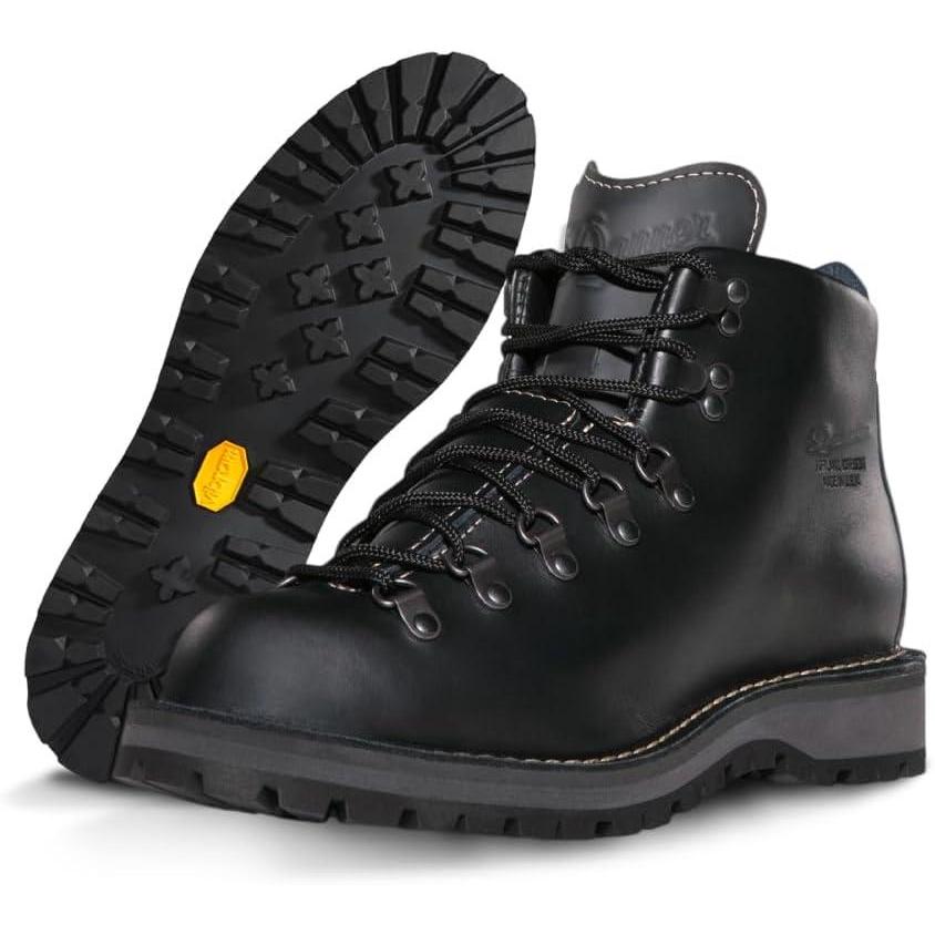 imageDanner Mountain Light II 5 GoreTex Waterproof Hiking Boots for Men with Durable FullGrain Leather Breathable GoreTex Barrier ampamp Traction OutsoleBlack