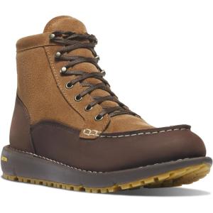 Danner Logger 917 Waterproof Moc Toe Work Boots for Men – Nubuck Leather with Breathable Gore-Tex, Vibram SPE Midsole and 917 Traction Outsole(Coffee Bean/Monk’s Robe)