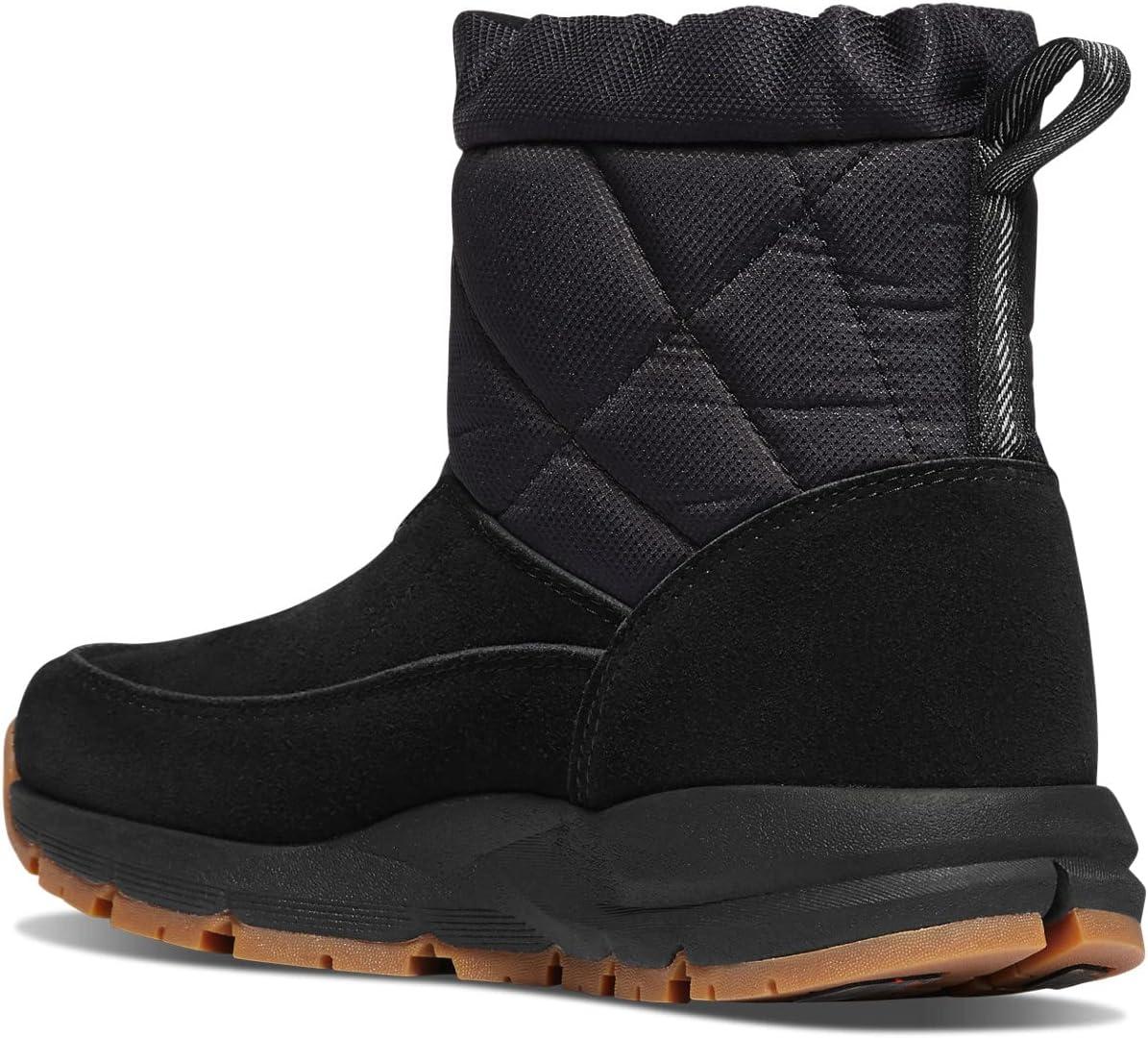 imageDanner Womens Cloud Cap 400G Black Suede Snow BootsBlack
