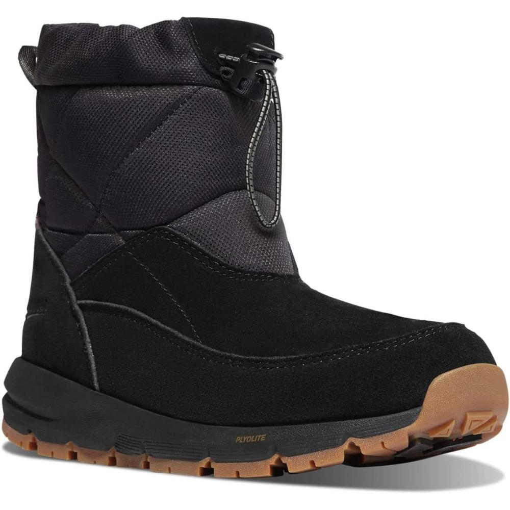 imageDanner Womens Cloud Cap 400G Black Suede Snow BootsBlack